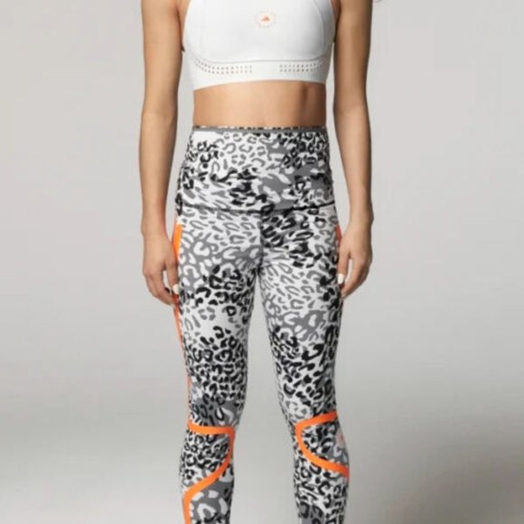 ADIDAS BY STELLA MCCARTNEY TRUEPACE PRINTED TIGHTS Size xs FU0709 - Picture 1 of 5